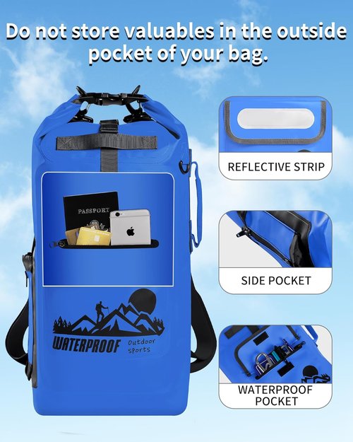 IDRYBAG Waterproof Dry Bag Backpack - Lightweight & Durable for Outdoor Adventures
