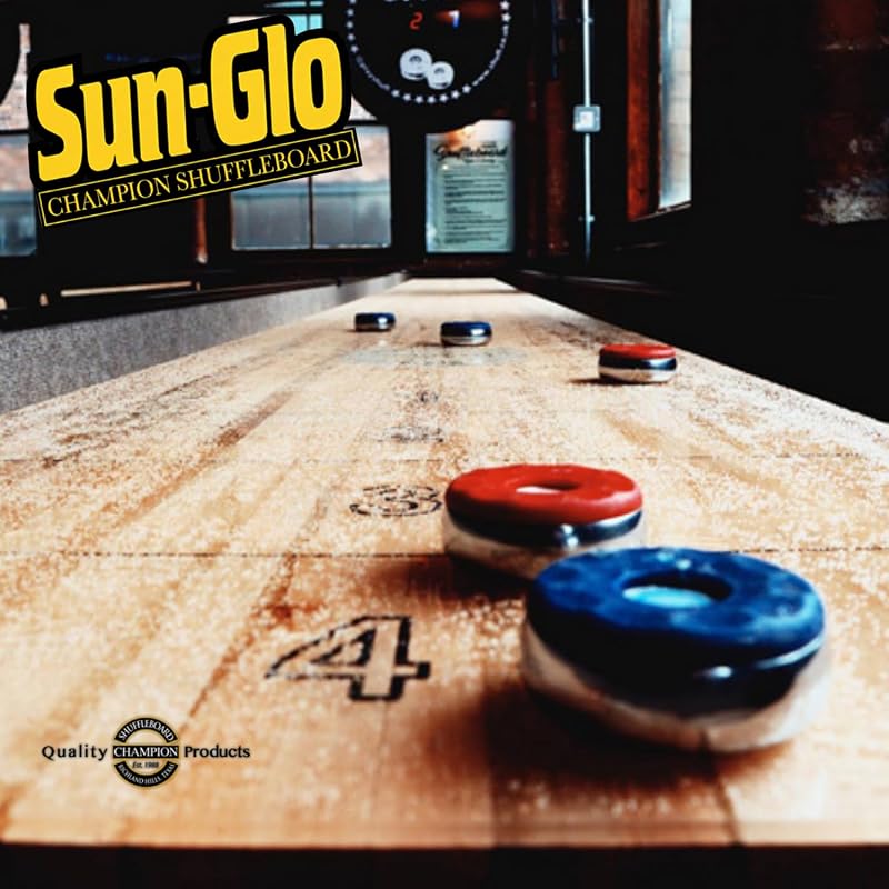 Shuffleboard Powder #6 (Medium Speed) – 16 oz X2 for Small Tables 9–12 ft, Beginner-Friendly
