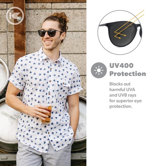 Knockaround Polarized Sunglasses - Stylish Round Design with UV400 Protection for Men & Women