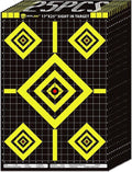 Atflbox High Visibility Shooting Range Paper Target - 17x25 Inch for Handgun, Pistol, Rifle, Airgun Practice