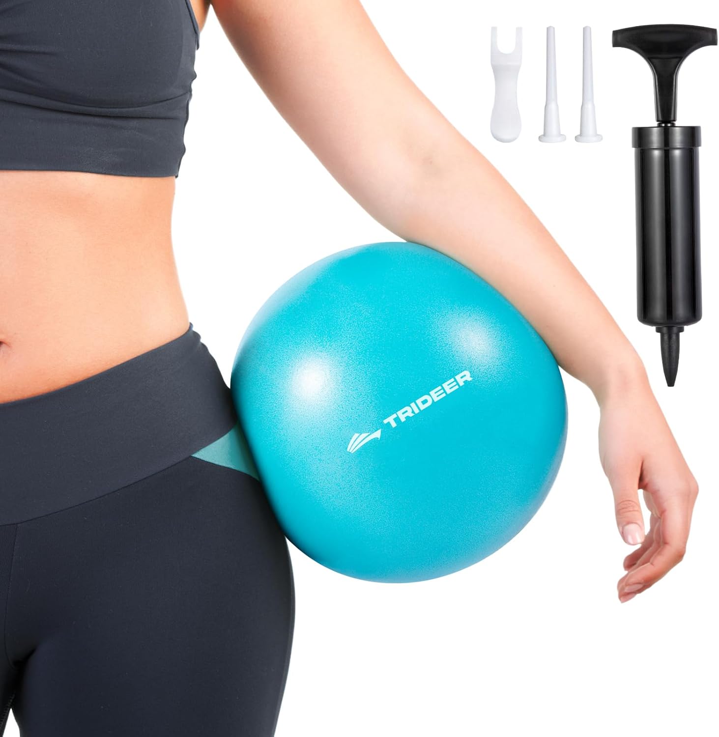 Trideer 9-Inch Pilates Ball - Small Exercise Ball for Yoga, Core Training & Stability
