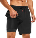HODOSPORTS Mens 7" Swim Trunks with Compression Liner S-6XL Quick Dry Swimming Shorts Zipper Pockets Swimsuits