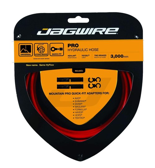 Jagwire Mountain Pro Hydraulic Hose Kit (Hyflow), Red