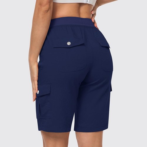 MoFiz Women's Hiking Cargo Shorts - Lightweight Quick-Dry Design with 6 Pockets | Perfect for Summer Travel
