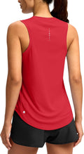 SANTINY Women's Sleeveless Workout Tops - Lightweight Racerback Yoga & Tennis Tank Shirts
