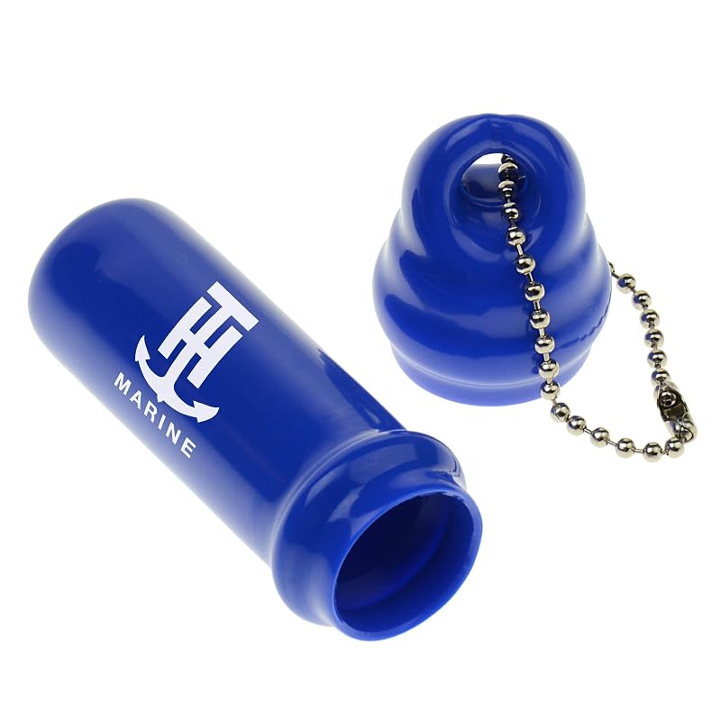 Floating Boat Registration Holder with Key Chain – Waterproof Pvc Storage, Pop-Open Cap