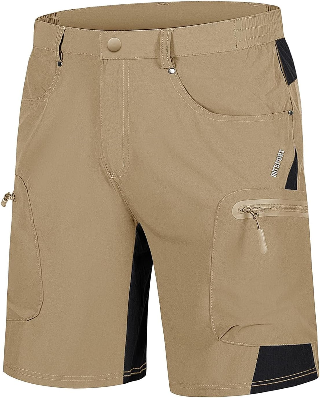 TACVASEN Men's Hiking Cargo Shorts - Quick Dry, Stretch Fabric, Zipper Pockets | Casual Outdoor Wear