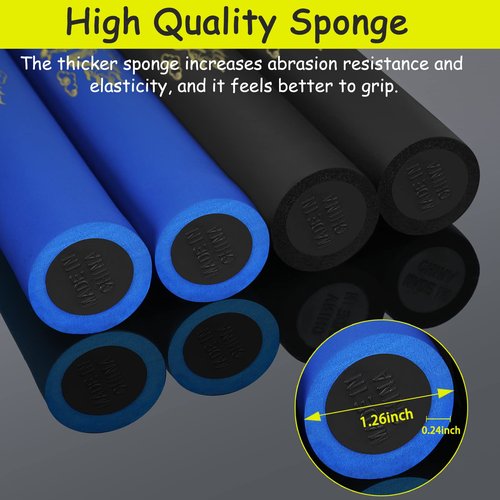 MSGumiho Nunchucks Cord Nunchakus Safe Foam Rubber Training Nunchucks with Cord 2PCS for Kids & Beginners Practice and Training (Green)