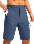 Pudolla Men's Hiking Shorts 11" Lightweight Cargo Work Shorts for Men Summer Travel Golf Casual Outdoor with 5 Pockets(Dark Navy XX-Large)