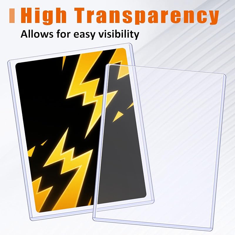Jumbo Card Top Loader Sleeves 5.4x7.4" - 12 Pack, 6x7.9" Inner, 15mil PVC