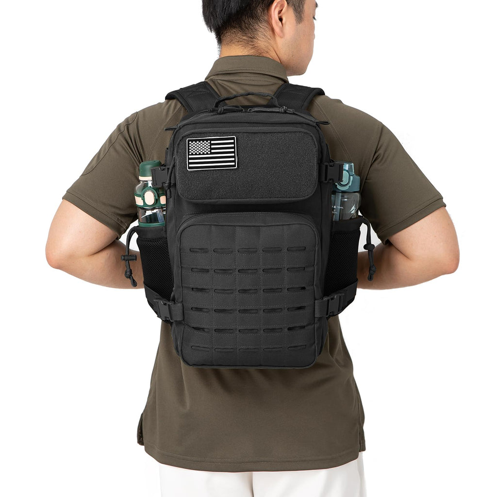 QT&QY 35L Tactical Military Backpack Gym For Men Army Molle Rucksack Small Bug Out Bag 24 Hour Assault EDC Pack Hiking Daypack Motorcycle Backpack