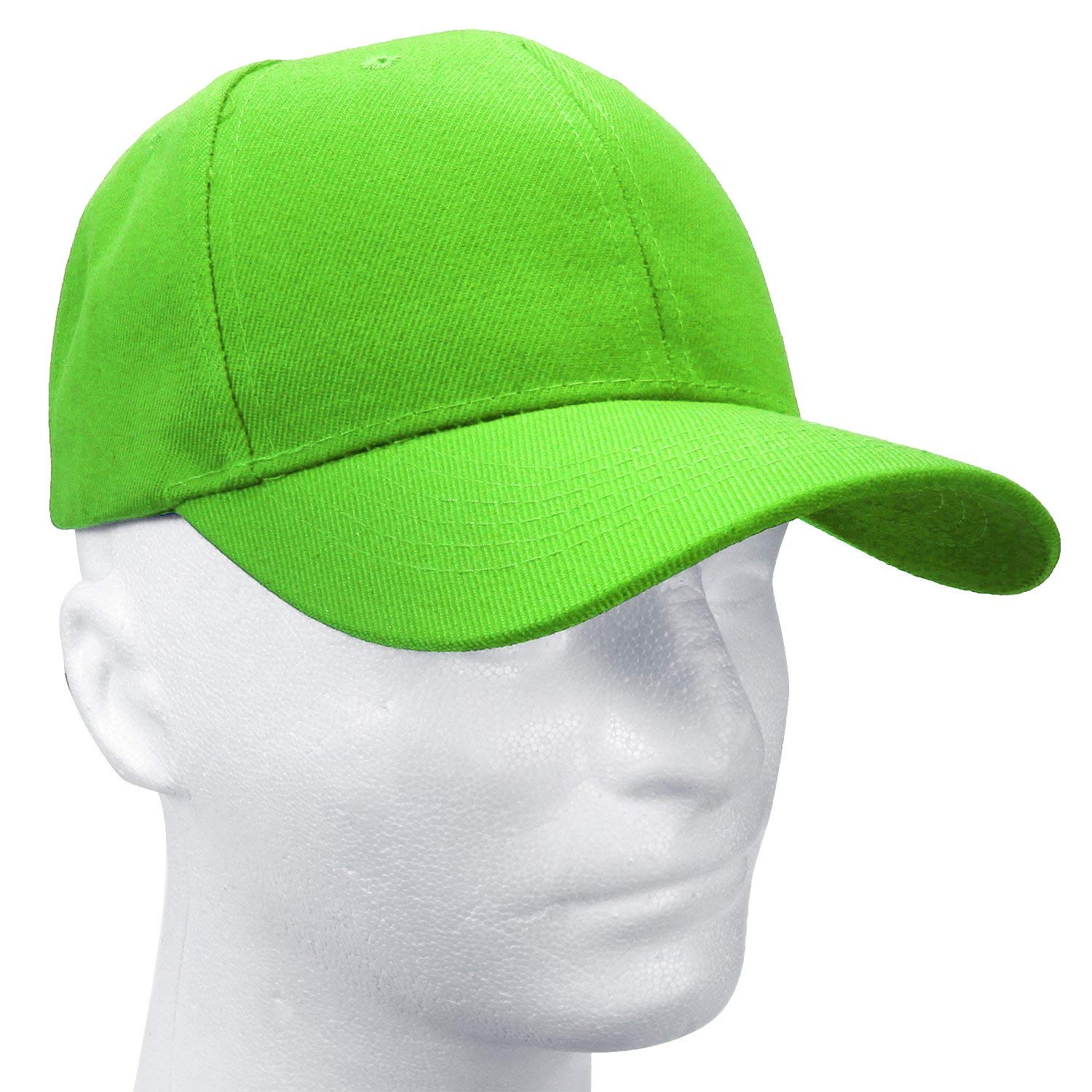Falari Baseball Cap Adjustable Size for Running Workouts and Outdoor Activities All Seasons (1pc Light Green)