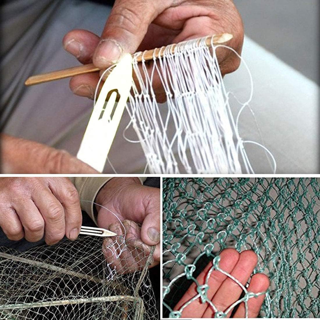 Skiennix Fishing Net Repair Kit - 7-Piece Plastic Needle Shuttles for Easy Mending