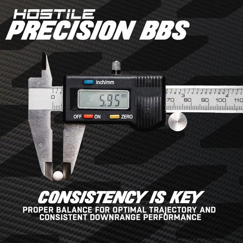 Hostile Airsoft 6mm Precision BBs - 20g, 25g, 28g, 30g, 32g | Available in 2700 & 3600 Count