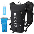 INOXTO Running Hydration Vest Backpack,Lightweight Insulated Pack with 1.5L Water Bladder Bag Daypack for Hiking Trail Running Cycling Race Marathon for Women Men (611 Black White)