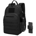 Miramrax Tactical Backpack for Men Military Backpacks with Holster Army 3 Days Assault Pack Bug Out Bag for Hiking Camping (Black)