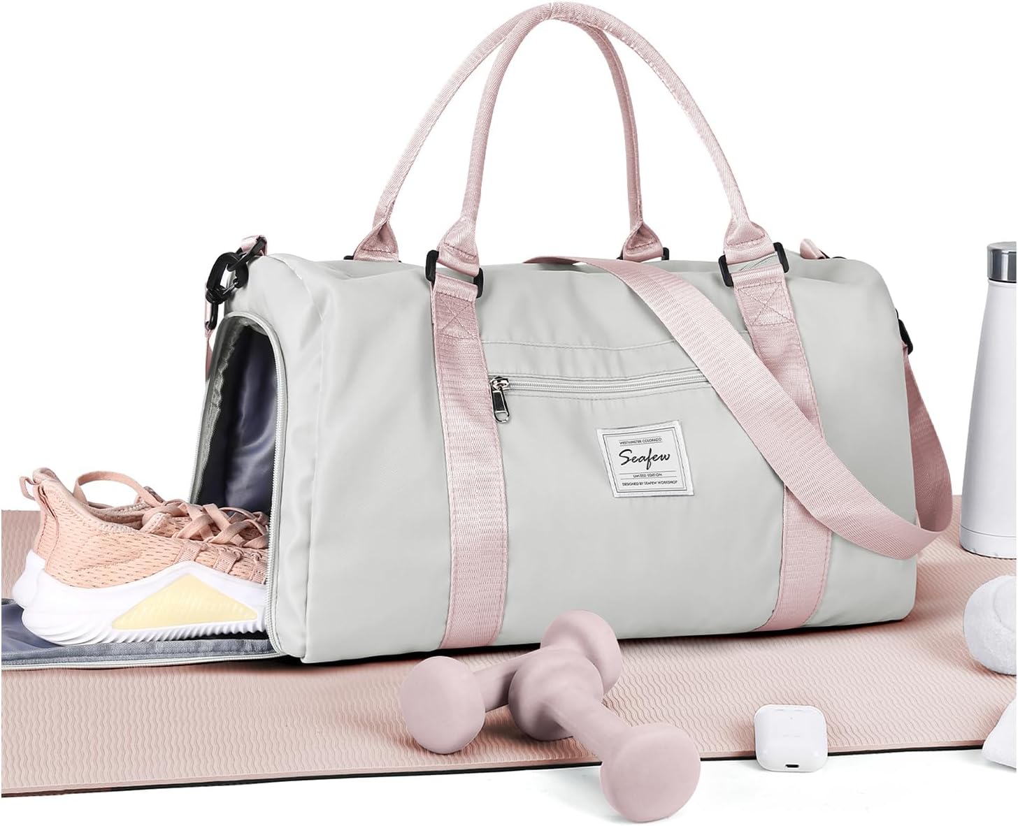 Skiennix Women's Gym Bag - Stylish Travel Duffel Tote for Weekend Adventures | Versatile & Spacious