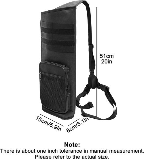 Back Arrow Quiver by Lightweight - Holds 22-28 Arrows | Molle System & Adjustable 3-Point Carry for Target Practice