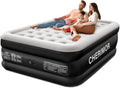 Queen Air Mattress - Built-In Pump & 18" Raised Comfort | Leak-Proof Design Supports 800 lbs