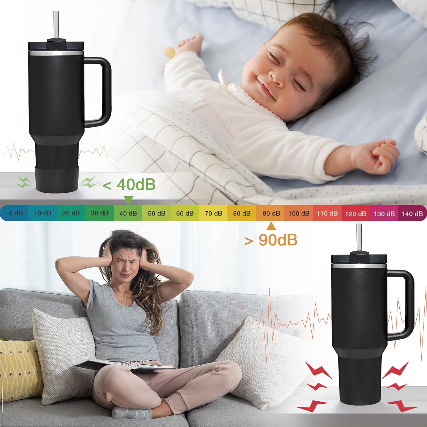 PICcircuit Silicone Bottoms for Stanley Boot | 2PCS for 40oz, 30oz, 20oz Bottles & Hydro Flask Tumblers