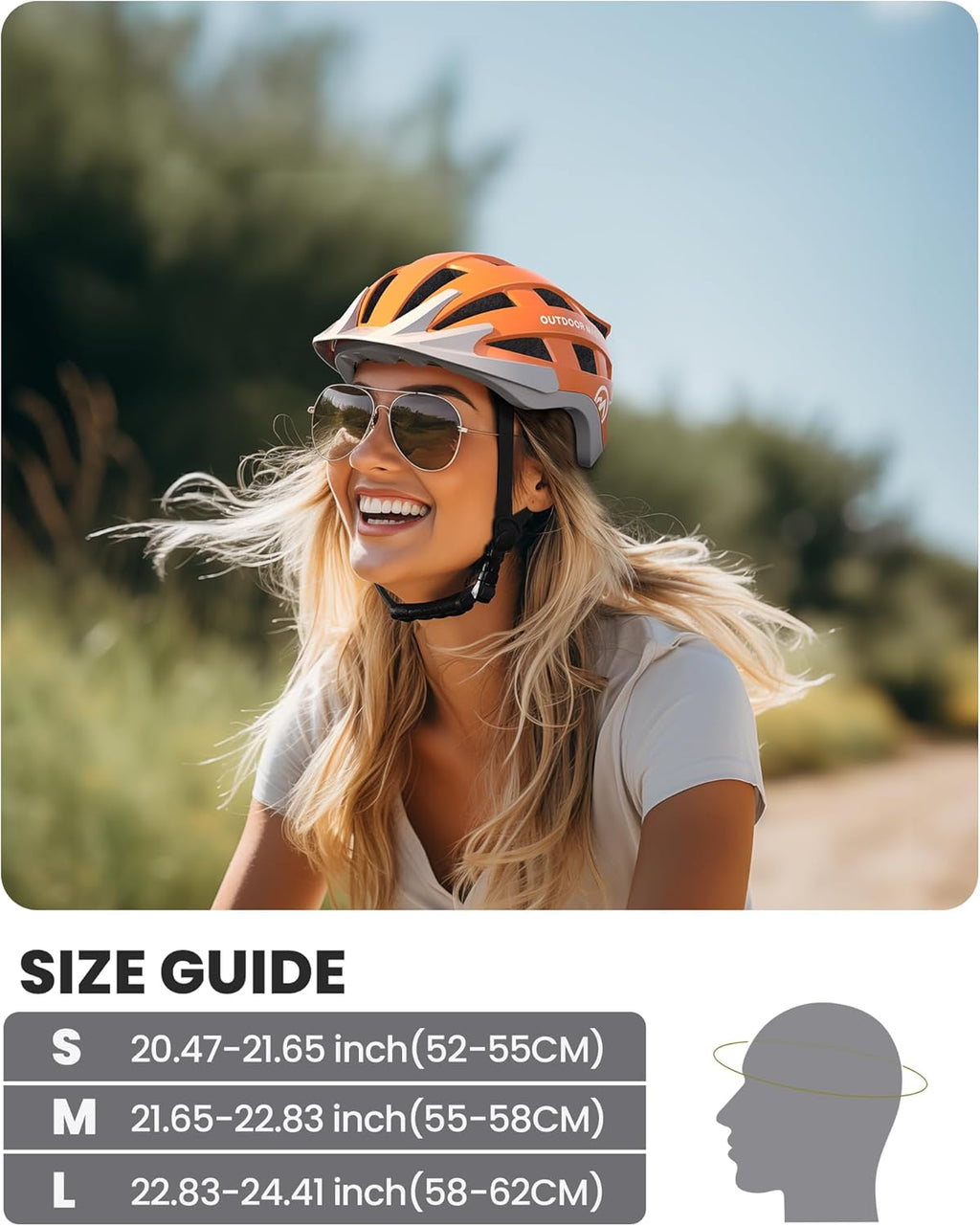 OutdoorMaster Gem II MIPS Bike Helmet - Lightweight Cycling Protection with Light for Youth & Adults