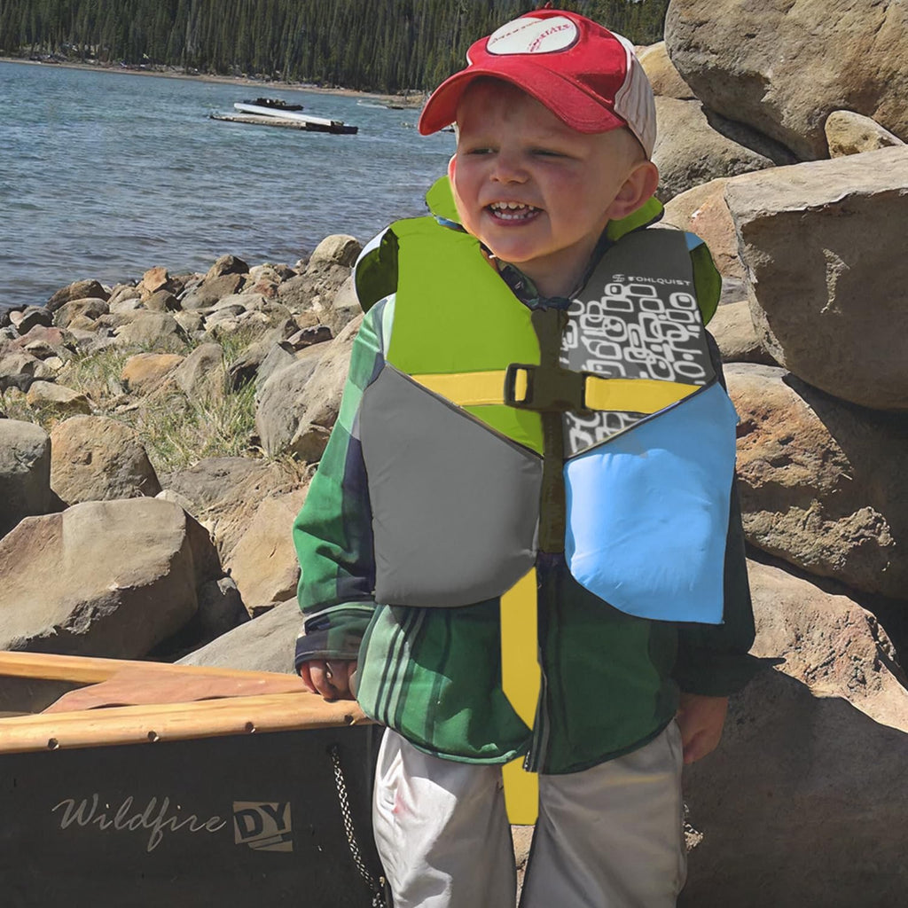 Stohlquist Infant Life Jacket - US Coast Guard Approved Type II Vest for Babies (20-30 lbs) | Support Collar & Grab Handle
