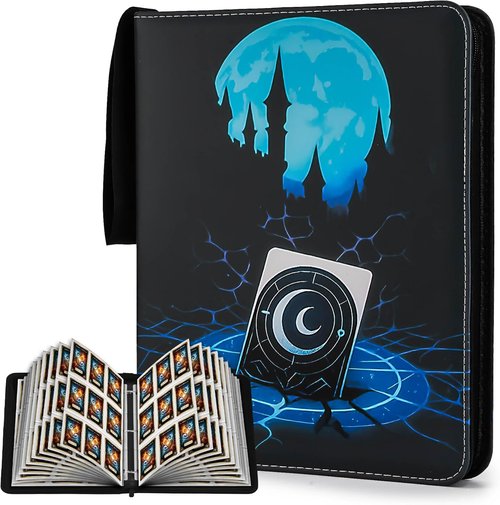 MTG Card Binder by [Brand Name] - Premium 9 Pocket Collector Book for TCG Players | Holds 720 Cards - Blue