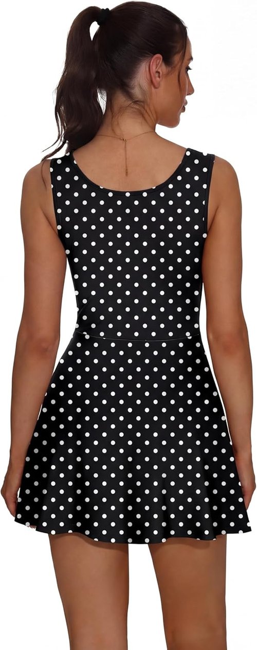 NIASHOT Women's Athletic Dress - Built-In Shorts & Pockets for Tennis & Golf | U Neck A-Line Style