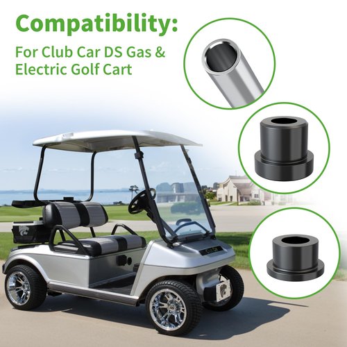10L0L Front Leaf Spring & Upper A Arm Bushing Kit for Club Car DS Golf Cart 1992-up, Replace OEM 1016346 1016349 1016350 1012303 1015583