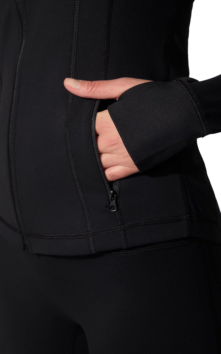 90 Degree By Reflex Full Zip Running Jacket - Lightweight Athletic Slim Fit with Thumbholes