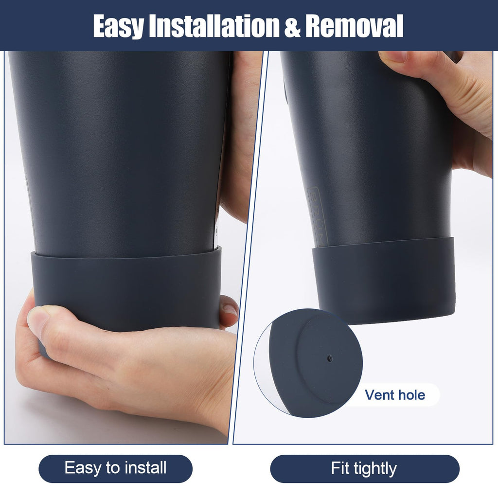 kapiado Boot for Brumate Era 30 oz and 40 oz Bottle Bottom Protective Silicone Sleeve (Black)