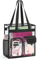 PACKISM Clear Tote Bag - Heavy Duty Transparent PVC School Bag for Girls | Large Size