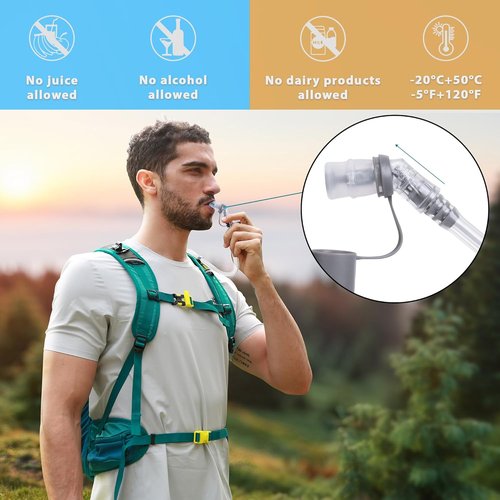 N NEVO RHINO Hydration Bladder | 2L-3L Leak Proof Water Reservoir for Hiking & Camping - BPA-Free