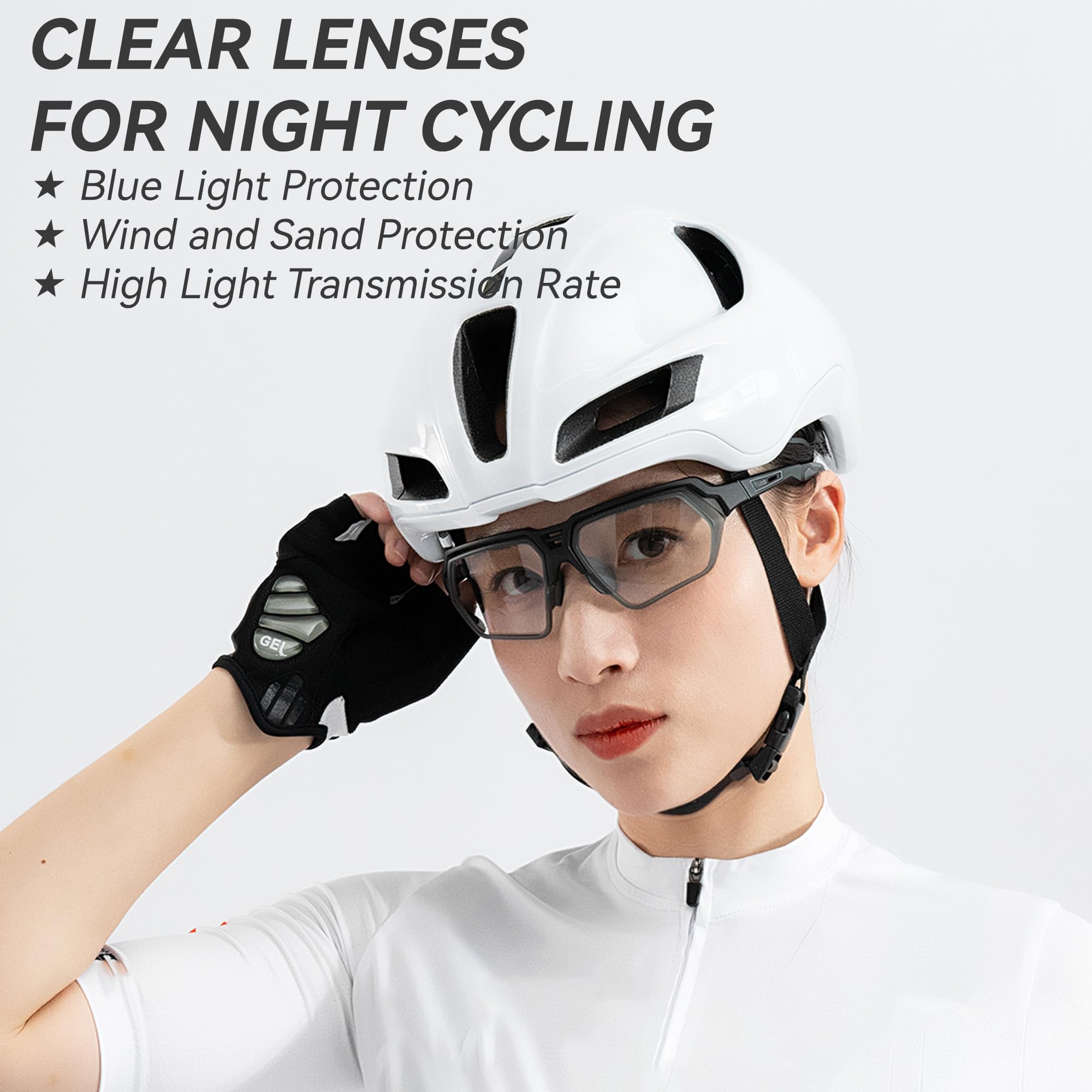 VIKISOIO Polarized Driving Glasses, 3 Interchangeable Lenses, Sport Goggles for Car, Motorcycle, Sport Sunglasses for Men Women