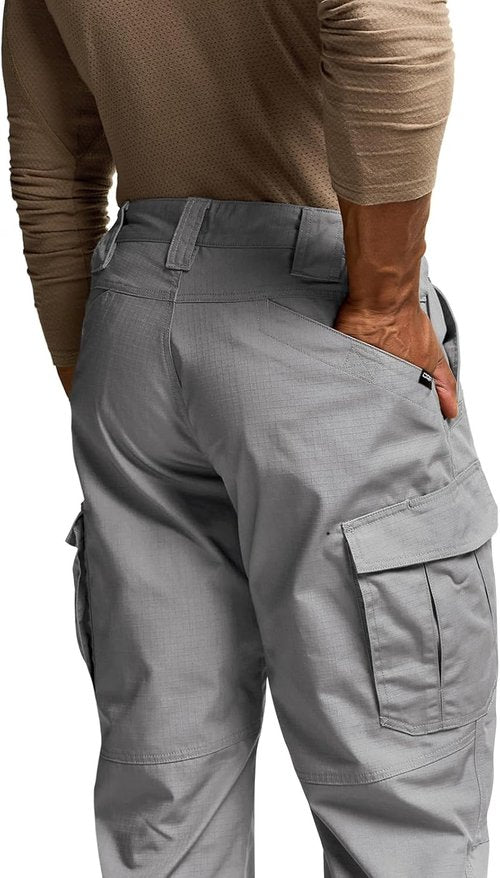 CQR Men's Tactical Pants - Lightweight Water-Resistant Ripstop Cargo for Outdoor Hiking & Work