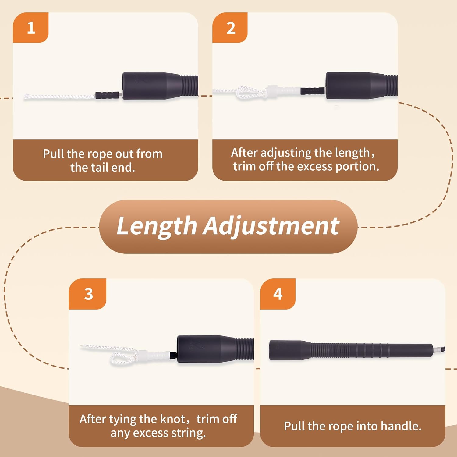 YUEDONG Soft Beaded Jump Rope - Adjustable Tangle-Free Design with Anti-Slip Handles | Recommended by World Champion Luke Boon