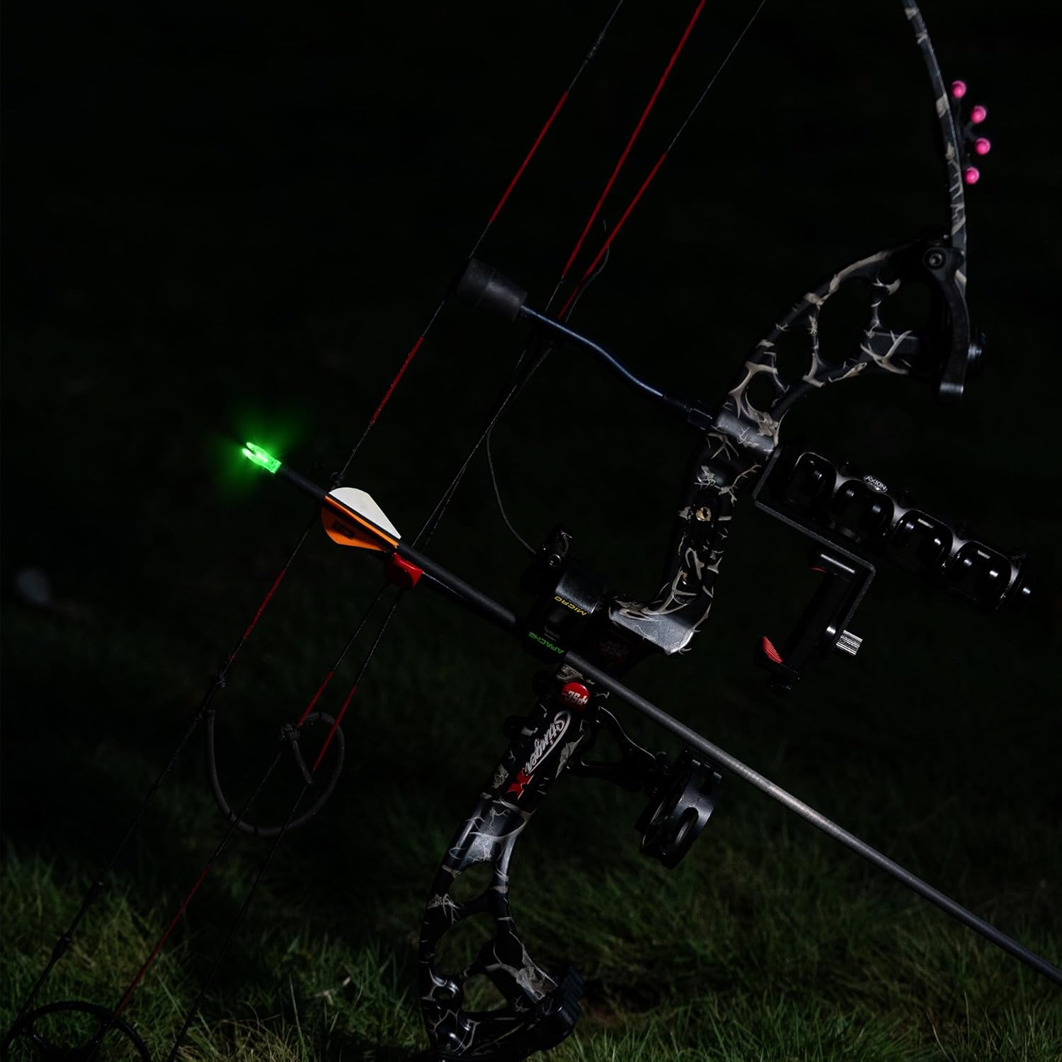 Skiennix Lighted Nocks for Arrows - 6PCS with .204/.233/.244/.246 Diameter & H/S/GT Bushings