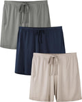 BAMBOO COOL Women's Pajama Shorts - Comfy Lounge Sleep Shorts with Pockets | 3-Pack Set