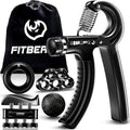 FitBeast Grip Strengthener Kit - 5 Pack Adjustable Resistance for Enhanced Forearm Strength