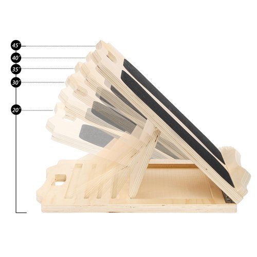 Yarlung Wooden Slant Board for Calf Stretching, Portable Squat Incline Board for Knees Ankle Leg Heel, Adjustable 5 Angles Calf Stretch Wedge for Exercise, Physical Therapy