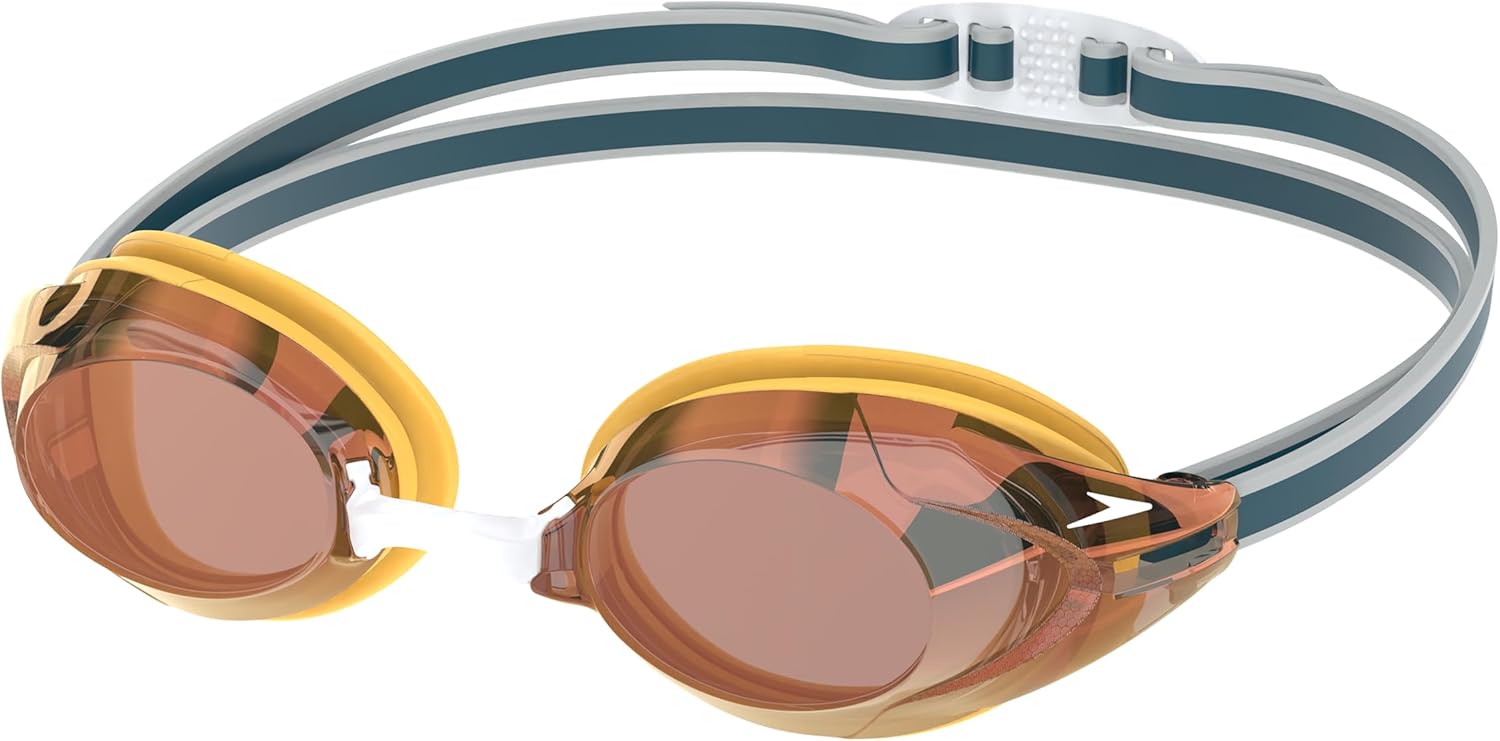 Speedo Swim Goggles - Mirrored Vanquisher 2.0 for Enhanced Clarity and Comfort