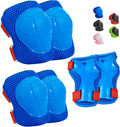 Wemfg Kids Protective Gear Set - Knee Pads, Elbow Pads & Wrist Guards for Ages 3-14 | Ideal for Skating & Cycling