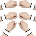 AMNQUERXUS LED Glow Slap Bracelet, Light Up Wristband 6 Pack High Visibility Safety Band for Cycling Walking Running Concert Camping Outdoor Sports-Fits Women, Men (White - (6 Pack) - New Packaging)