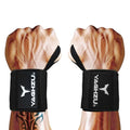 YAGHZU Premium Quality Wrist Straps for Weightlifting - 18-inch Heavy Duty Gym Wrist Wraps with Adjustable Thumb Loop
