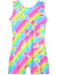 Nokecina Girls Leotards for Gymnastics 3t 4t Blue Pink Star Tumbling Outfits practice Biketards