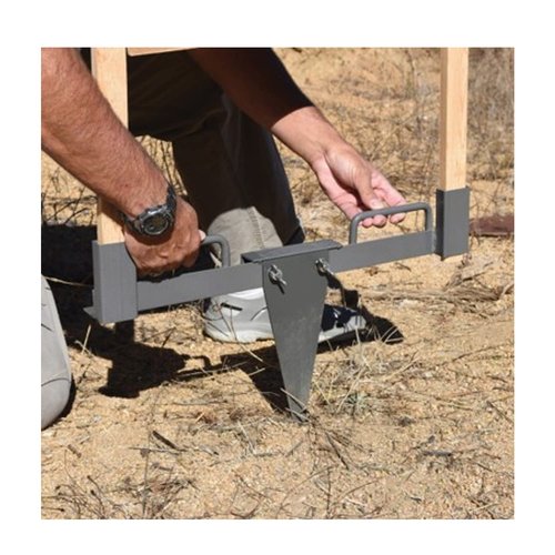 Birchwood Casey 24" Steel Target Stand with Spike - Durable Powder-Coated Metal Target Base Stand for Shooting