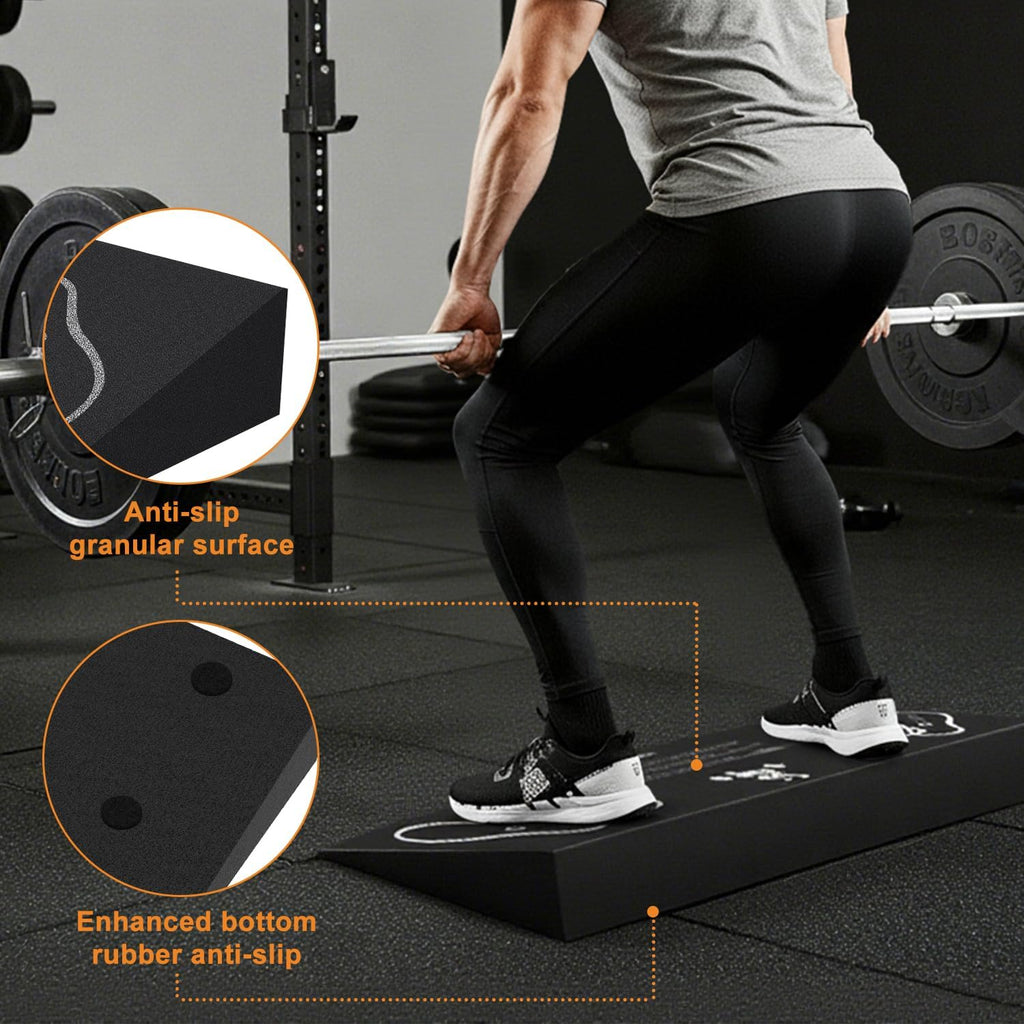 UNMERA Squat Wedge Block - Non-Slip Heel Elevator for Enhanced Squat Form & Mobility | Ideal for Weightlifting & Deadlifts