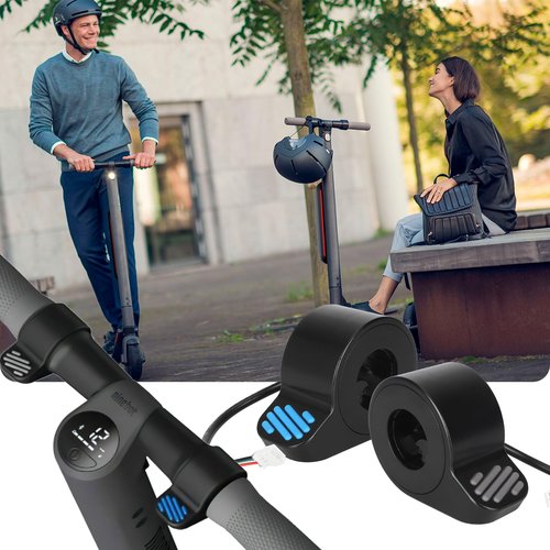 LUCK4U Speed Throttle Brake Throttle Finger Button Accelerator Compatible with Ninebot ES1 ES2 ES3 ES4 ES5 Electric Scooter Scooter Accessories, black
