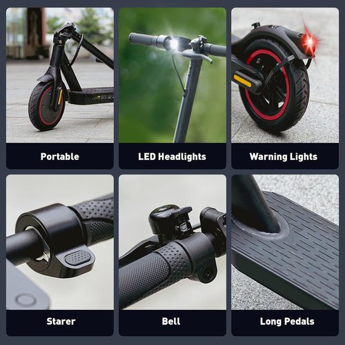 **Skiennix Electric Scooter - 500W Motor, 23 Miles Range, 21 MPH Speed, Foldable & Lightweight**