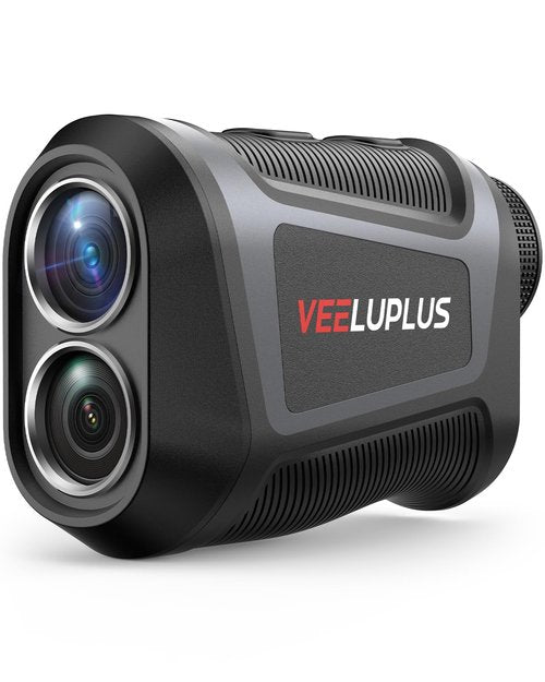 VEELUPLUS Golf Rangefinder with Slope & Magnet, 1000 Yards Range Finde Golf with Flag Pole Locking Vibration, IP54, Ergonomic Design, Anti-Shake, Rechargeable Golf Accessories for Golfers & Hunting